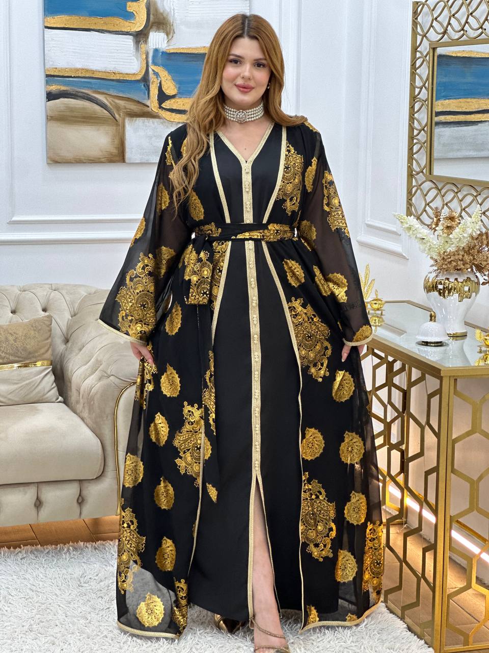 قفطان الأميرة… تميّزي بأناقة ما عندهاش مثيل 👑"